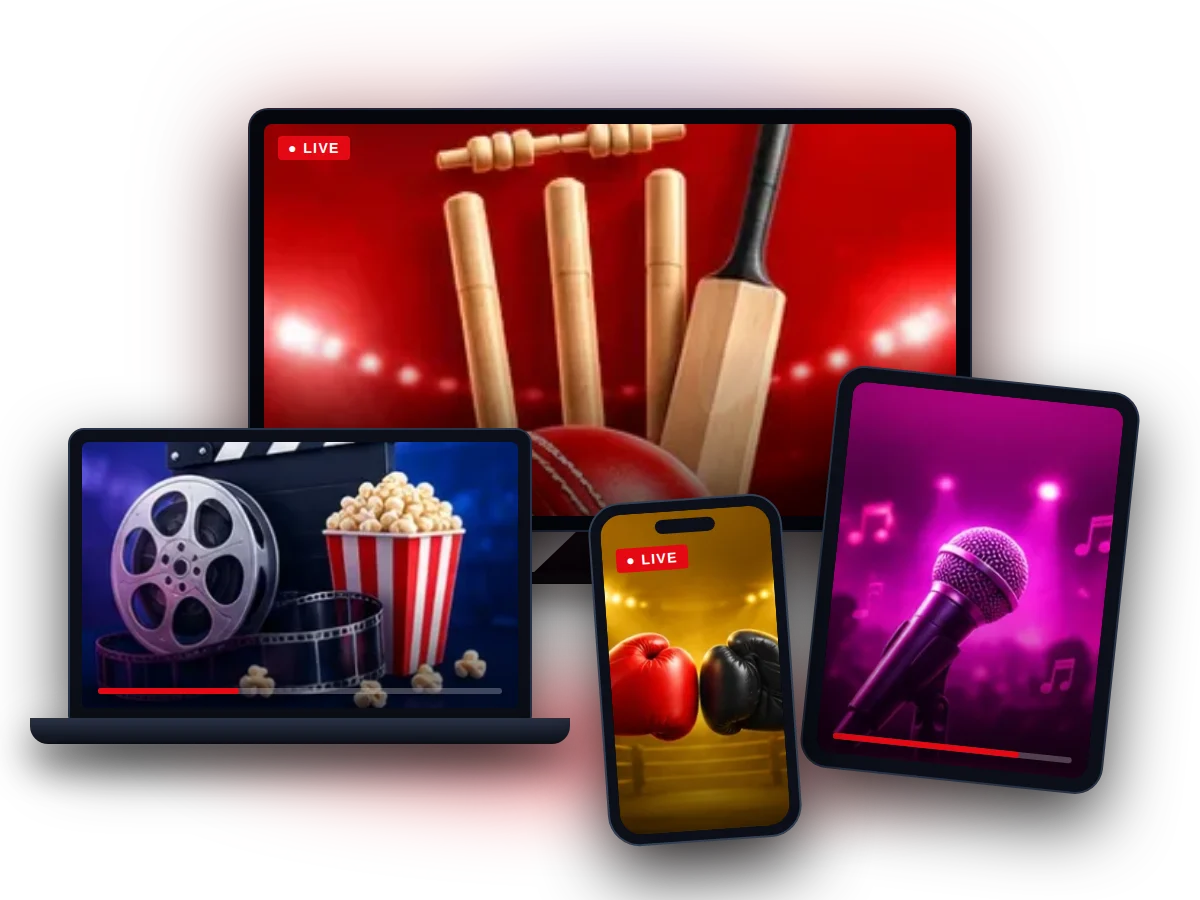 Viking IPTV streaming live sport, movies and entertainment on a TV, laptop, tablet and phone at the same time
